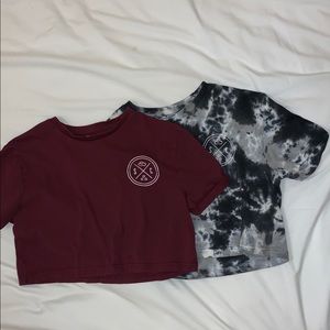 TWO SAND CLOUD CROP TOPS